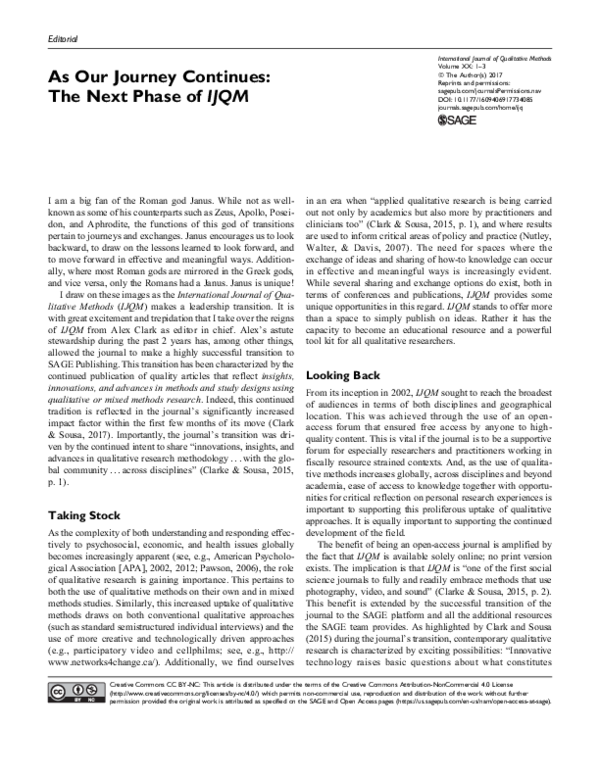 (PDF) As Our Journey Continues