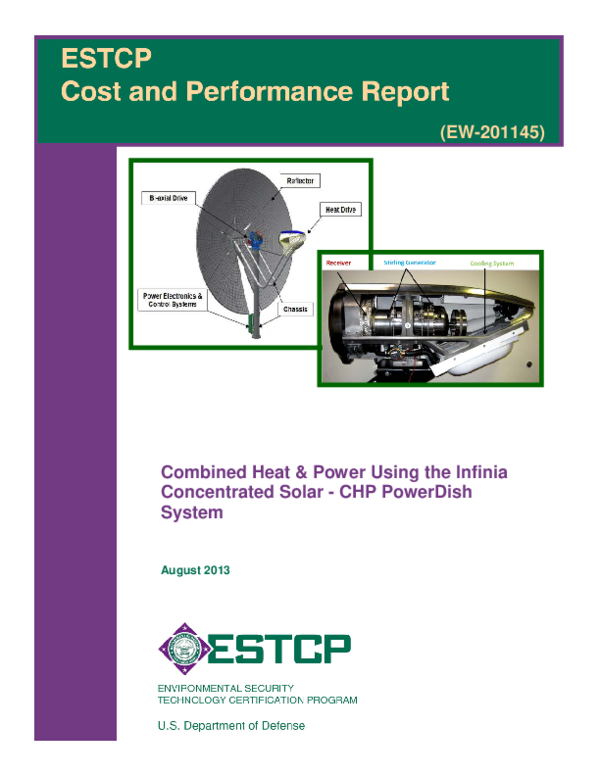 (PDF) Combined Heat & Power Using the Infinia Concentrated Solar CHP ...