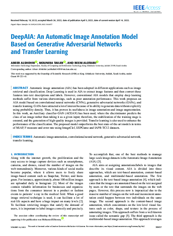 (PDF) DeepAIA: An Automatic Image Annotation Model based on Generative ...