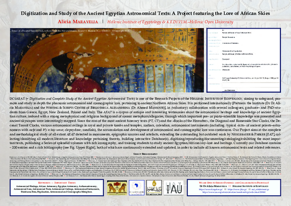 (PDF) Digitization and Study of the Ancient Egyptian Astronomical Texts ...