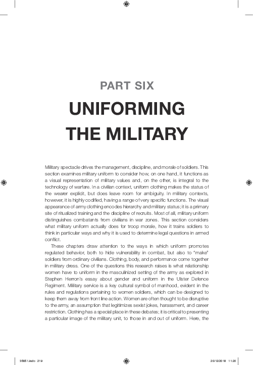 (PDF) Military Uniform and Lethal Targeting in International Law on ...