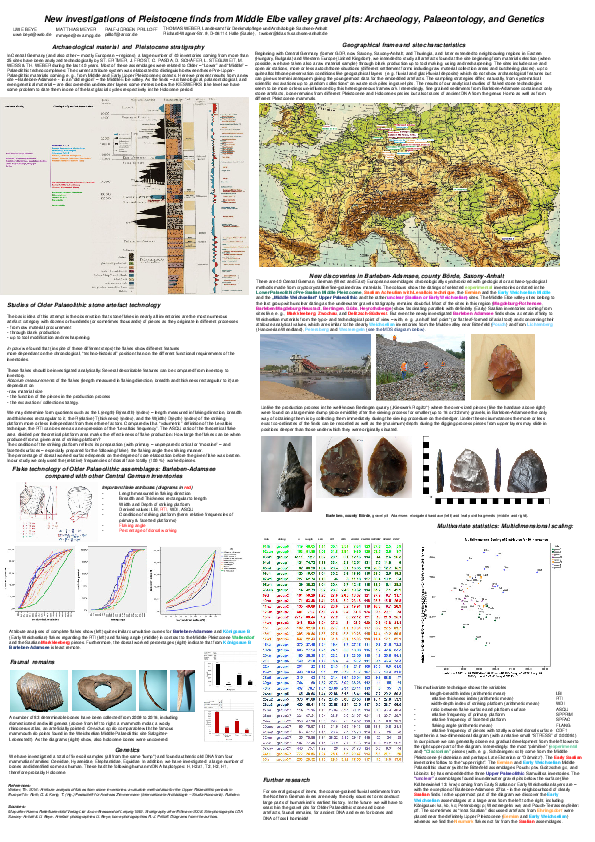 (PDF) New investigations of Pleistocene finds from Middle Elbe valley ...