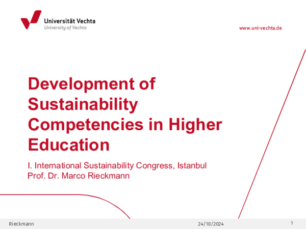 (PDF) Development of Sustainability Competencies in Higher Education
