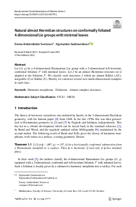 (PDF) Natural almost Hermitian structures on conformally foliated 4 ...