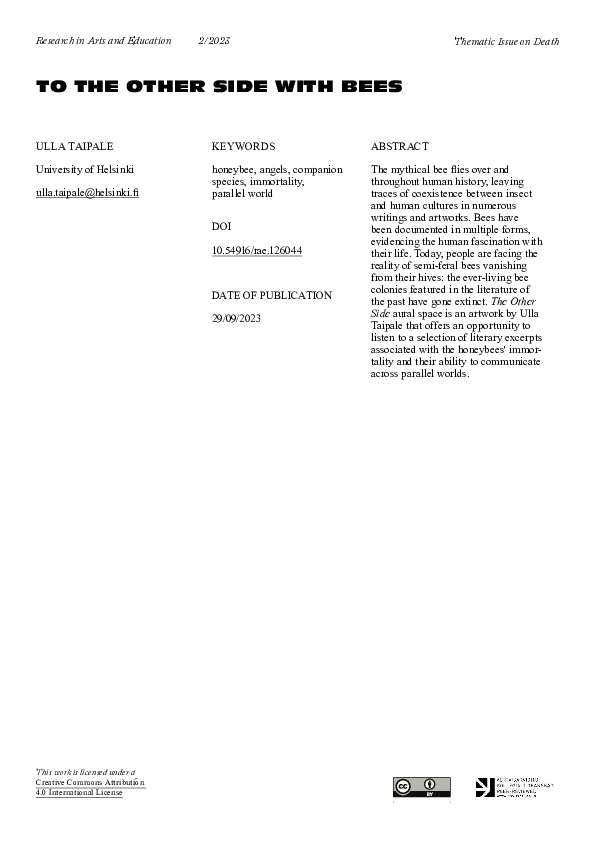 (PDF) To the Other Side with Bees