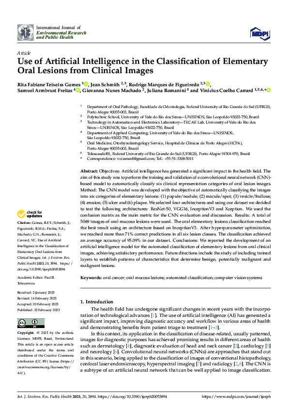 (PDF) Use of Artificial Intelligence in the Classification of ...