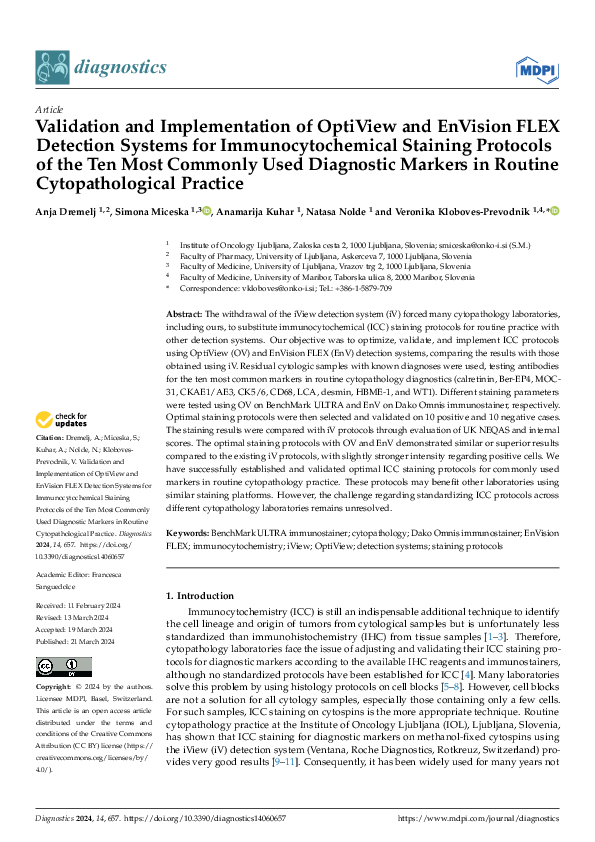 (PDF) Validation and Implementation of OptiView and EnVision FLEX ...