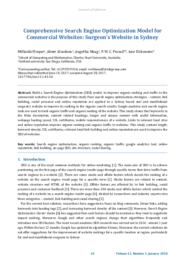 (PDF) Comprehensive Search Engine Optimization Model for Commercial ...