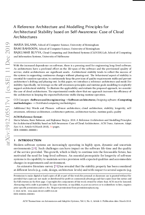 (PDF) A Reference Architecture and Modelling Principles for ...