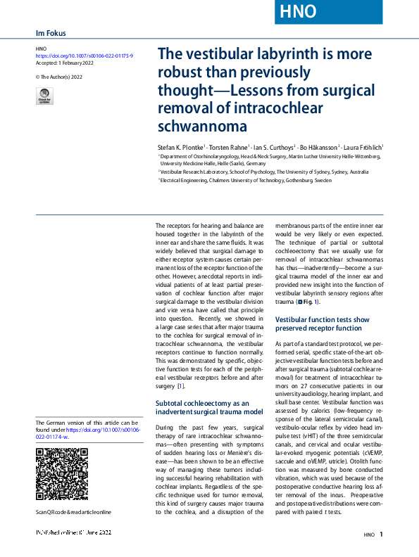 (PDF) The vestibular labyrinth is more robust than previously thought ...