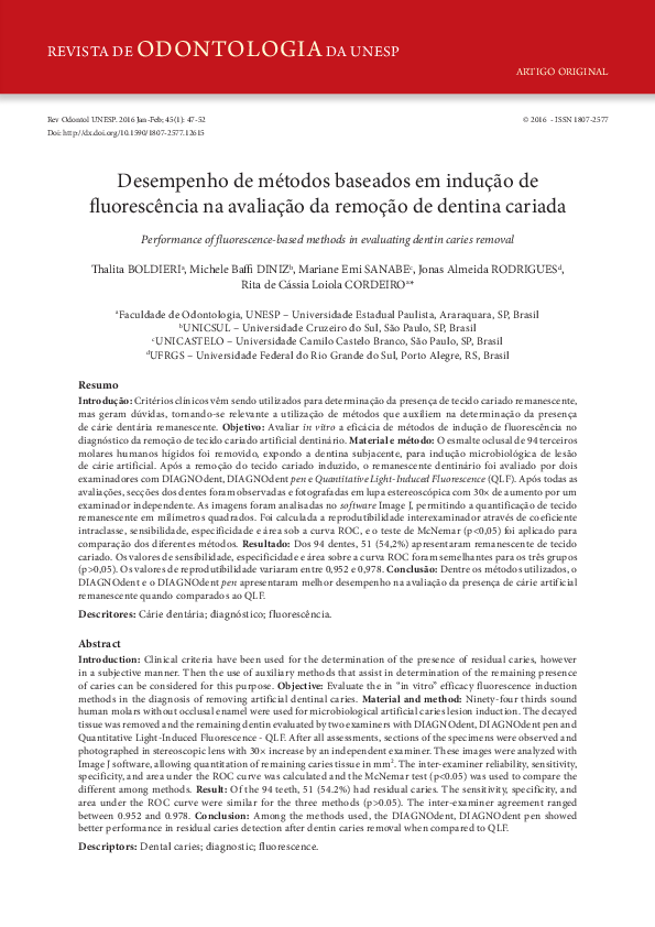 (PDF) Desempenho de métodos baseados em indução de fluorescência na ...