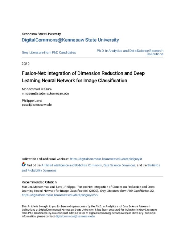 (PDF) Fusion-Net: Integration of Dimension Reduction and Deep Learning ...