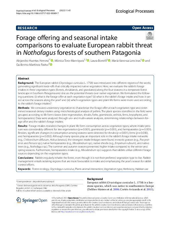 (PDF) Forage offering and seasonal intake comparisons to evaluate ...