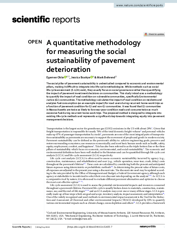 (PDF) A quantitative methodology for measuring the social ...