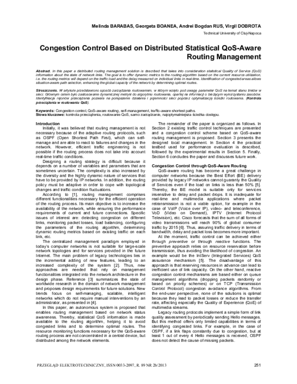 (PDF) Congestion Control Based on Distributed Statistical QoS-Aware ...