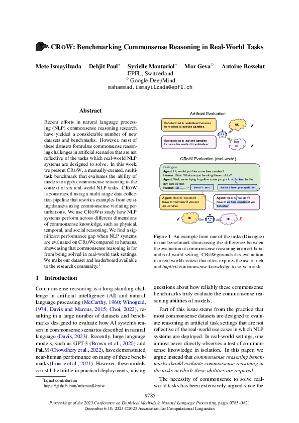 (PDF) CRoW: Benchmarking Commonsense Reasoning in Real-World Tasks