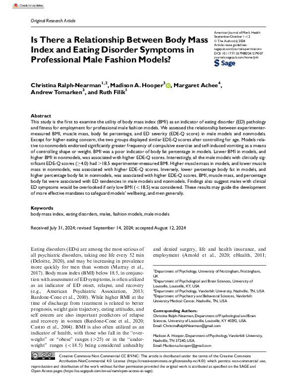 (PDF) Is There a Relationship Between Body Mass Index and Eating ...