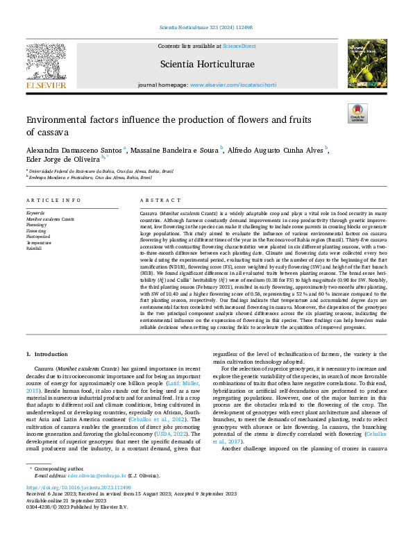 (PDF) Environmental factors influence the production of flowers and ...