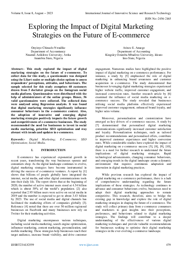 (PDF) Exploring the Impact of Digital Marketing Strategies on the ...