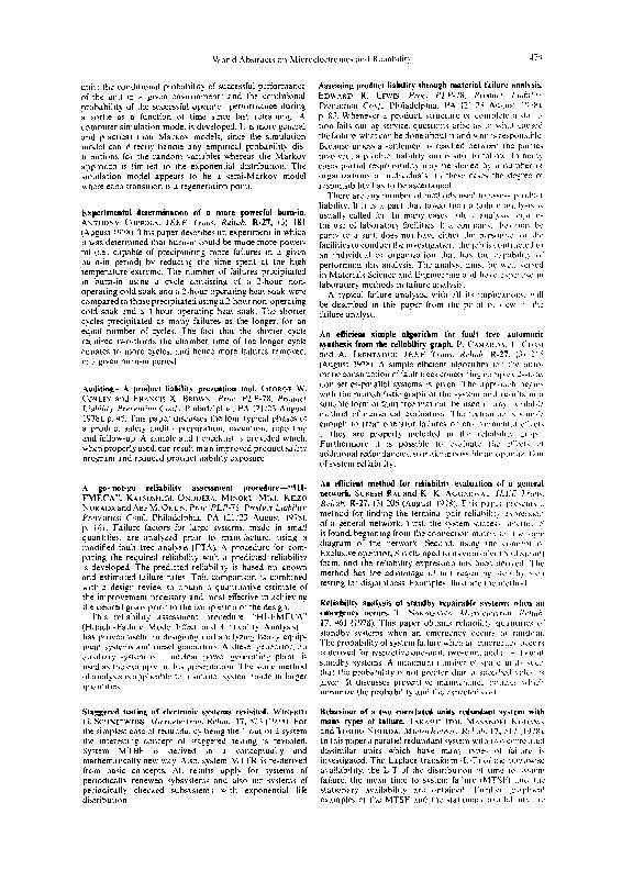 (PDF) An Efficient Method for Reliability Evaluation of a General Network