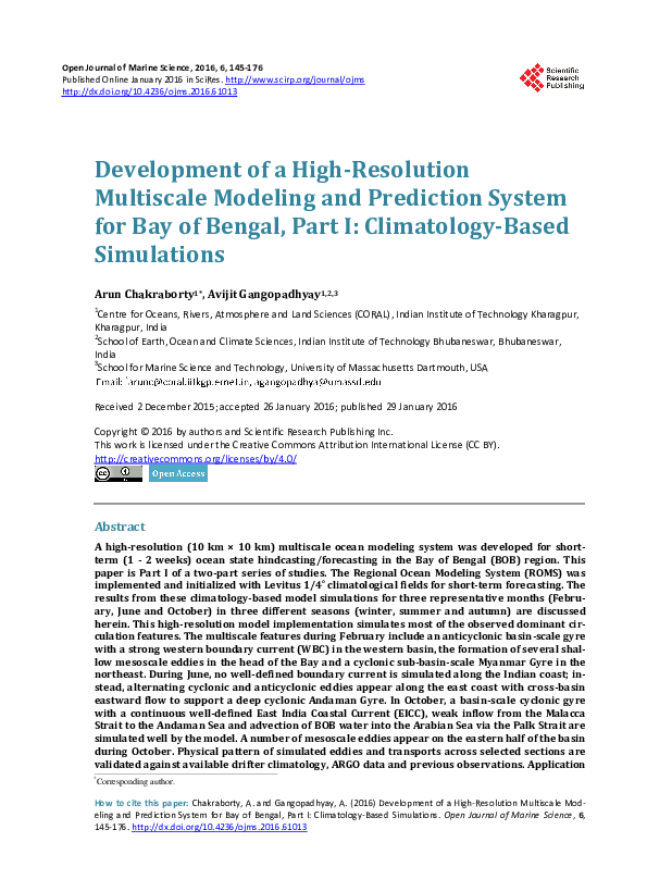 (PDF) Development of a High-Resolution Multiscale Modeling and ...