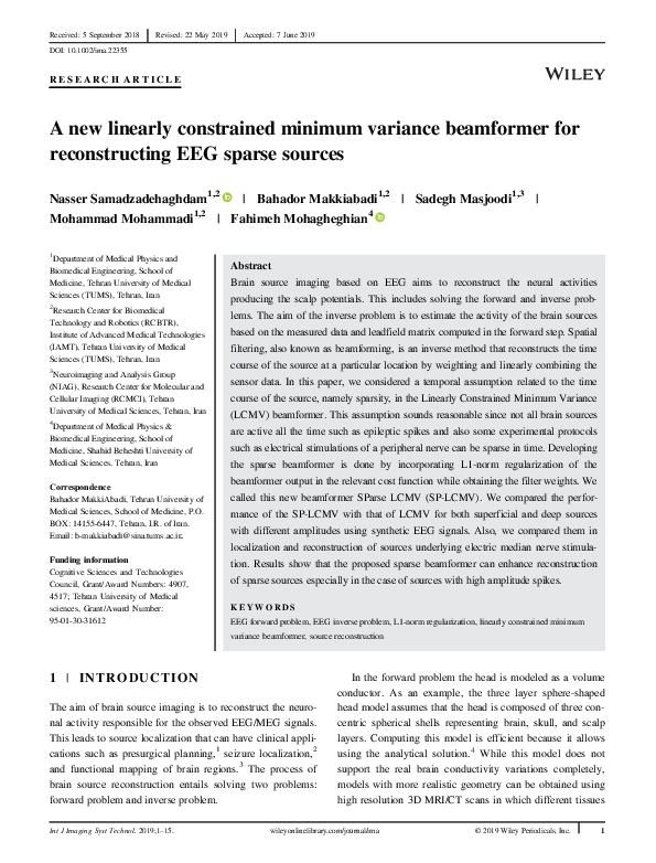 (PDF) A new linearly constrained minimum variance beamformer for ...
