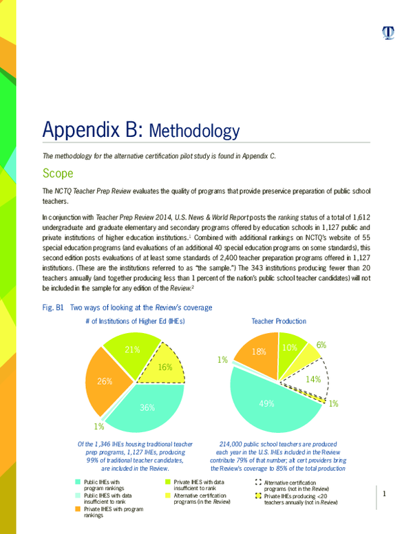 (PDF) Appendix B: Methodology. [2014 Teacher Prep Review]