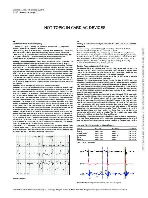 (PDF) 39Sensing of atrial contraction by an accelerometer within a ...