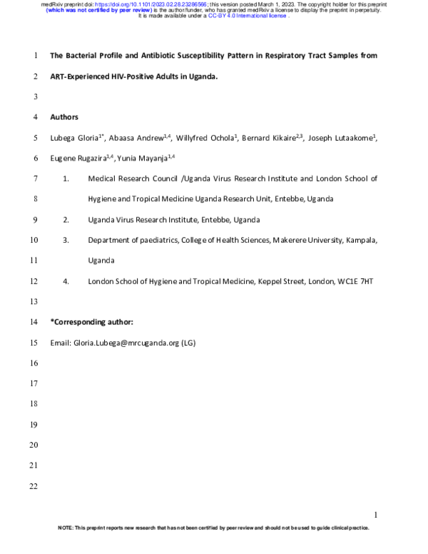 (PDF) The Bacterial Profile and Antibiotic Susceptibility Pattern in ...