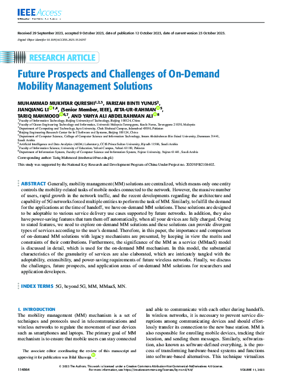(PDF) Future Prospects and Challenges of On-Demand Mobility Management ...