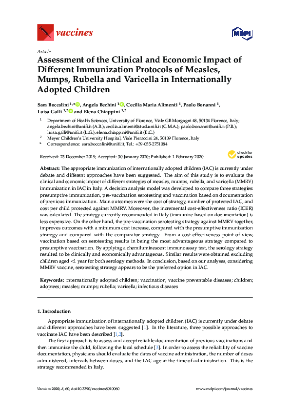 (PDF) Assessment of the Clinical and Economic Impact of Different ...