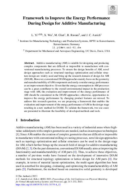 (PDF) Framework to Improve the Energy Performance During Design for ...