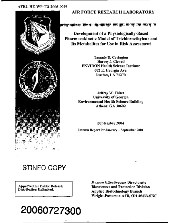 (PDF) Development of a physiologically based pharmacokinetic model of ...