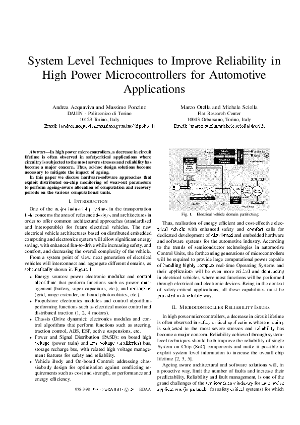 (PDF) System level techniques to improve reliability in high power ...