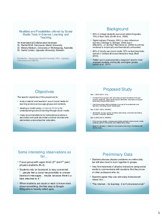 (PDF) Exploring the use of Social Media to support Teaching and ...