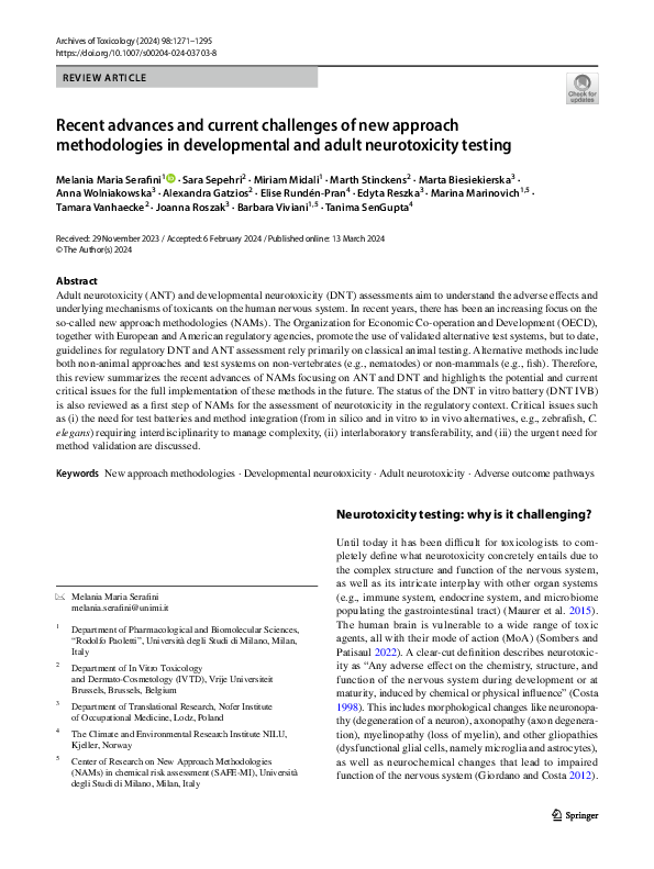 (PDF) Recent advances and current challenges of new approach ...