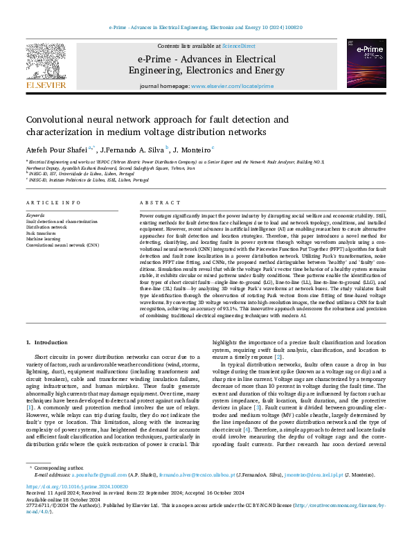 (PDF) Convolutional neural network approach for fault detection and ...