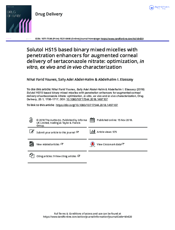 (PDF) Solutol HS15 based binary mixed micelles with penetration ...