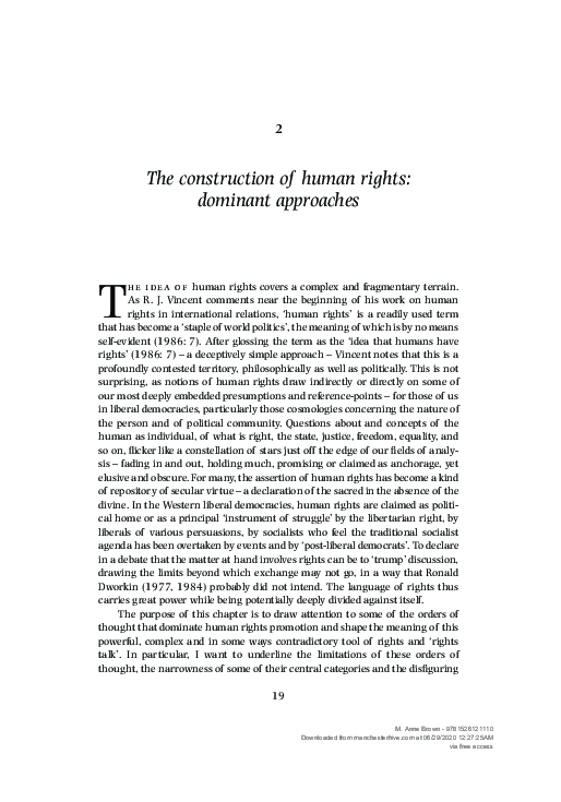 (PDF) The construction of human rights