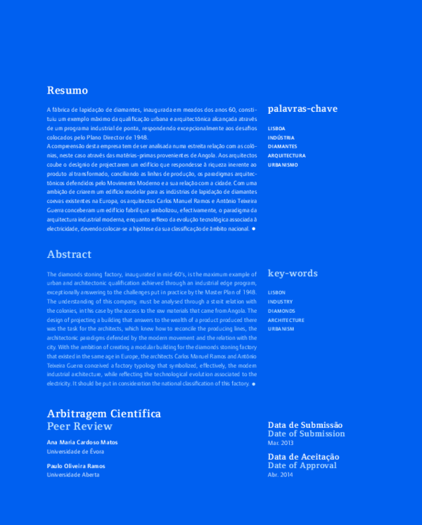 (PDF) Dialap – o contributo de uma fábrica de lapidação de diamantes na ...