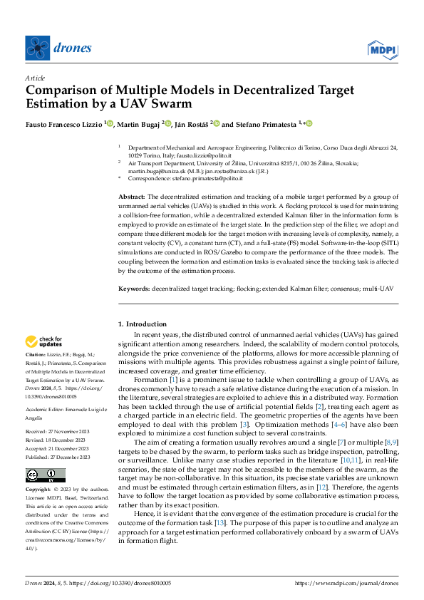 (PDF) Comparison of Multiple Models in Decentralized Target Estimation ...