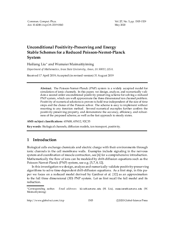 (PDF) Unconditional positivity-preserving and energy stable schemes for ...