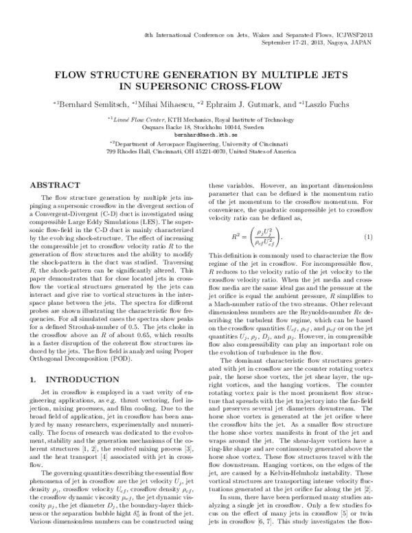 (PDF) 1046 Flow Structure Generation by Multiple Jets in Supersonic ...
