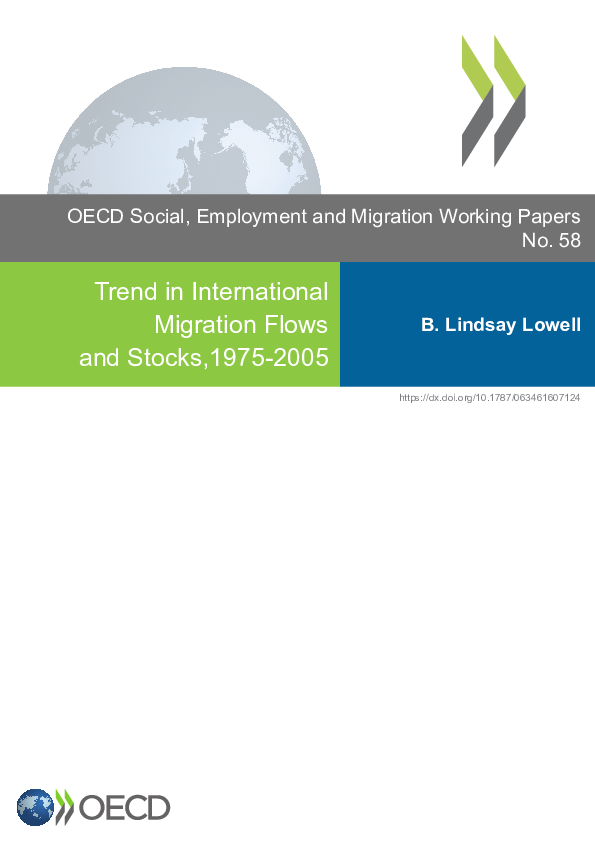 (PDF) Trends in International Migration Flows and Stocks (1975-2005)