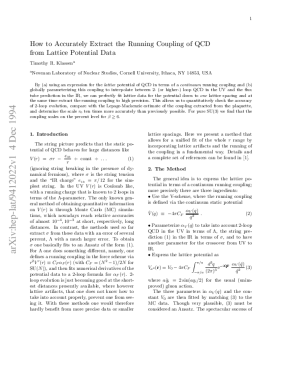 (PDF) How to accurately extract the running coupling of QCD from ...