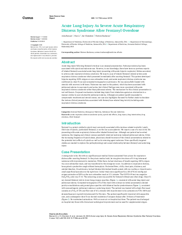 (PDF) Acute Lung Injury As Severe Acute Respiratory Distress Syndrome ...