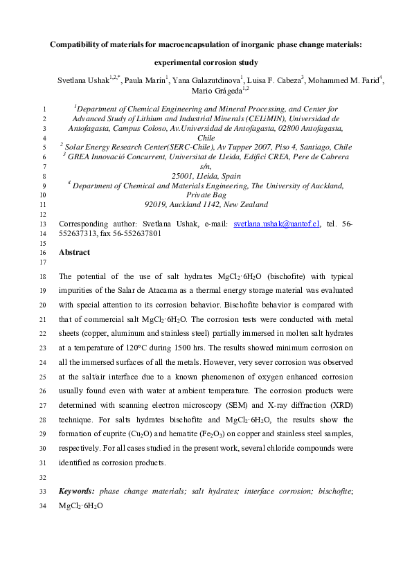(PDF) Compatibility of materials for macroencapsulation of inorganic ...