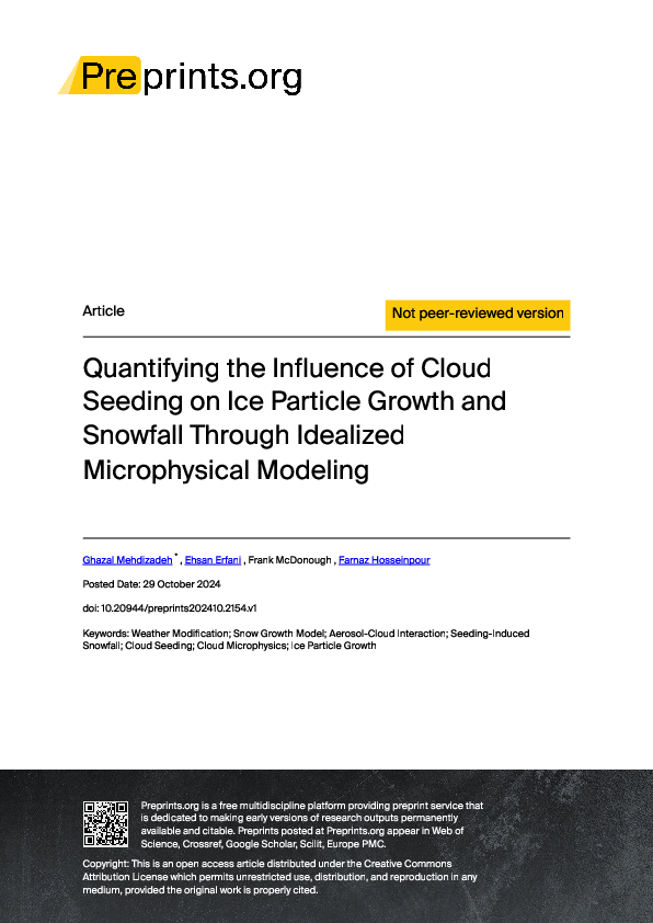 (PDF) Quantifying the Influence of Cloud Seeding on Ice Particle Growth ...