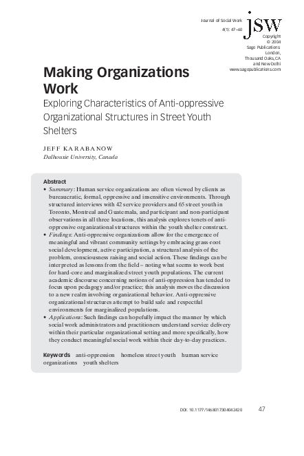 (PDF) Making Organizations Work