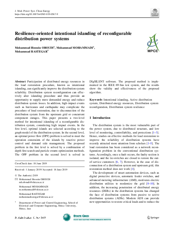 (PDF) Resilience-oriented intentional islanding of reconfigurable ...